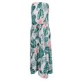 thumbnail image 1 of de mujer, con hombros descubiertos y tubo floral de Boho Blanco XL, 1 of 2