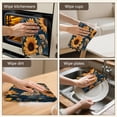 thumbnail image 5 of 4 Pcs Funny Kitchen Towels,Black Geometric Striped Pattern Microfiber Dish Towels,Kitchen Tea Towels,Kitchen Towel Set (18" X 26"), 5 of 7