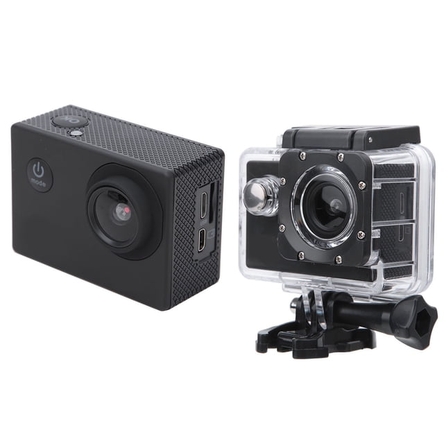 Kit De Montaje De Cámara De Acción HD 1080p Capaz De Realización Real: Verificación En Línea De Tiempo Para Actividades Al Aire Libre Extremas Negras