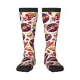 thumbnail image 1 of Fotbe rock music Skull record Calcetas Divertidas Estampadas para Hombre y Mujer, Calcetas de Algodón hasta la Rodilla para Caminar, Correr, Enfermería y Embarazo, 1 of 6