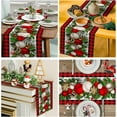 thumbnail image 6 of Christmas Table Runner 108 Inches Long,Red Buffalo Plaid Christmas Table Decorations Runner,Xmas Decorations Clearance,Xmas Holiday Kitchen Dining Tables Decoration for Home Christma Decor, 6 of 7