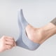 thumbnail image 2 of Zhuge Calcetines invisibles para hombre, antideslizantes, informales, de corte bajo, paquete de 6, gris claro, 2 of 2