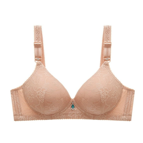 YWDJ Comfort Bras for Women Front Closure Comfortable Bras No Underwire Bras Adjustable Straps Half Cup Push up Wrap Sleep Bras Padded Plus Size Comfy Bras Comfy Bras Gray L