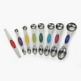 thumbnail image 1 of Measuring Spoons to Magnetic Measuring Spoons Set, Stackable Teaspoons Tablespoons,Stainless Steel,Double-sided Marked,Kitchen Gadgets Set of 8 (Multicolor), 1 of 5