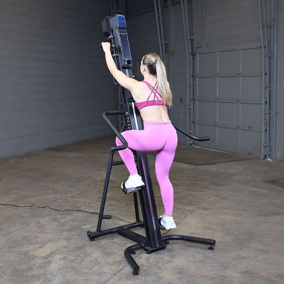 Endurance CL300 Full Body Workout System Vertical Climber Exercise Machine with Adjustable Magnetic Resistance for Home Gyms - Black