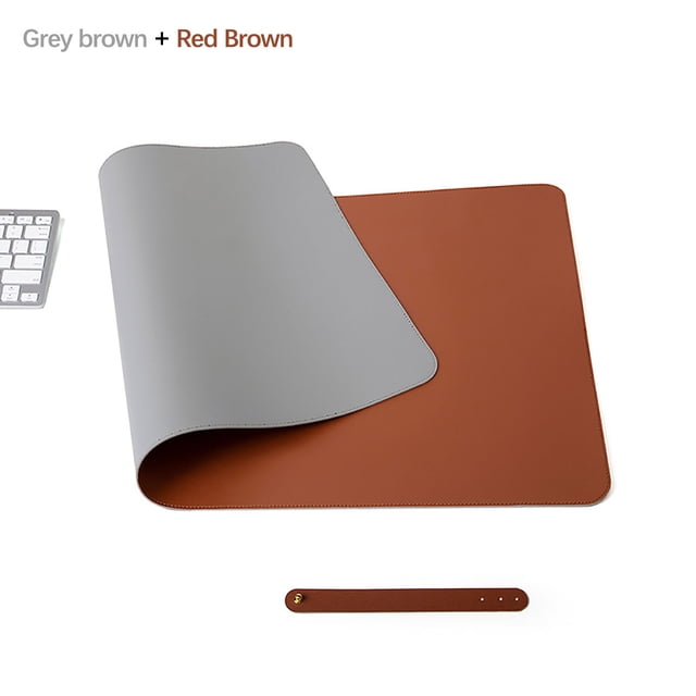 EGNMCR Mouse, Gaming Mouse Pure Color Leather Mouse Pad Large Desk Pad Home Office Laptop Leather Mouse Pad Writing Pad Double-sided writing pad