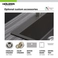thumbnail image 3 of Houzer Cassiano Italian 33 inch Midnite Granite Composite Undermount Single Bowl Kitchen Sink - V-100U MIDNITE, 3 of 11