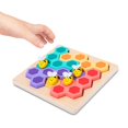 thumbnail image 3 of Juegos de rompecabezas de madera, rompecabezas de clasificación de colores , juguete de habilidad fina, aprendizaje temprano para niños, 3 of 9