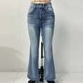 thumbnail image 4 of Embroidered High Waisted Pocket Jeans For Women Fashion Full Length Denim Pants, 4 of 6