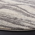 thumbnail image 3 of SAFAVIEH Tulum Quinten Abstract Area Rug, 6'7" x 6'7" Round, Ivory/Grey, 3 of 7