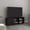 Black+Particle Board+Modern, variant on LHYY 51"Wide Tv Stand with One Door Cabinet,Four Open Shelves,Cable Management,Living Room,Tv Room