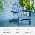 thumbnail image 5 of DuroGreen Adirondack Chair Made With All-Weather Tangent lumber, Oversized, High End Classic Patio Furniture for Porch, Lawn, Deck, or Fire Pit, No Maintenance, USA Made, Royal Blue, 5 of 7