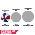thumbnail image 3 of Arcade Basketball Size 5, 3-pack, Red White and Blue Indoor and Outdoor Rubber Ball, 8.5 inch Diameter by Hall of Games, 3 of 5