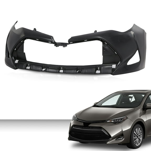 PIT66 Front Bumper Cover Fascia Fit For 2017 2018 2019 Toyota Corolla CE L LE XLE