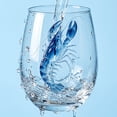 thumbnail image 4 of Clearance! STIJGGN Clear Glass Cups, Ocean Animal Deep-sea Shrimp Artisan Glassware Collection, Novelty Ocean Drinking Stemless Wine Glasses, Gift for Friends Family, 4 of 6