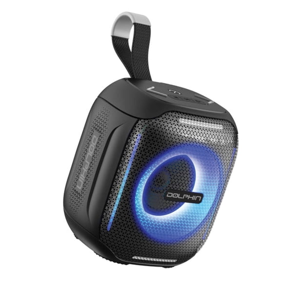 Waterproof Portable Bluetooth(R) Party Speaker(R) with Sound-Activated Lights, Black, S-10
