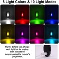 thumbnail image 2 of HLONK 4PCS Wireless LED Strobe Lights with Remote Control  8 Colors USB Charing Waterproof Anti-Collision Led Emergency Warning Lights for Car Motorcycle Drone Aircraft Bike, 2 of 7