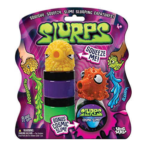 SQUEEZY SLURPEES SQUISHY SLIME SLURPING CREATURES YELLOW NEW FAST SHIPPING