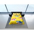 thumbnail image 4 of Happy Sharks Juego de Funda Nórdica Amarillo Colcha Colorida, Juego de Cama Infantil Completo, 4 of 4