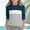 Navy, variant on Spazoro Girls T-Shirts Tee, Color Block Patching Summer Crew Neck 3/4 Sleeve Casual Tops for Kids Orange Size 6