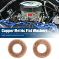 thumbnail image 2 of Unique Bargains 10pcs 8mm Inner Diameter Copper Washers Flat Sealing Gaskets Ring, 2 of 3