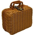 thumbnail image 2 of MasteelfCA 1 Pc Woven Cosmetics Organizer Vintage Storage Case Portable Makeup Storage Case, 2 of 9