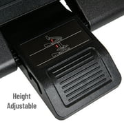 Mind Reader Foot Rest, Under Desk at Work, Ergonomic, Height Adjustable, Office, Plastic