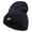 Navy, variant on Green Eye Embroidered Big Size Superior Cotton Long Knitting Beanie - Grey XL-3XL