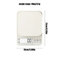thumbnail image 3 of Snmubt Accurate Kitchen Electronic Scale Home Baking Gram Scale Weighing Grams Small Heavy Food Scale Gram Weighing (White), 3 of 6