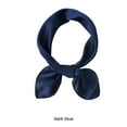 thumbnail image 4 of Qarigey Bufanda de seda ligera y transpirable para mujer que se mantiene elegante y cómoda durante todo el día, Accesorios de disfraces Azul marino 70*70CM, 4 of 6