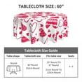 thumbnail image 2 of Red Valentine Hearts Round Tablecloth Love Design Table Cover For Living Room Dining Kawaii Protection Table Cover, 2 of 4