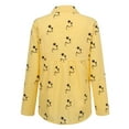 thumbnail image 5 of Ichuanyi Womens Tops, Summer Womens Loose Daisy Printing Long Shirt Cotton Ladies Casual Tops T-Shirt Blouse, 5 of 7