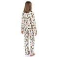 thumbnail image 6 of Dr. Seuss The Grinch Pajamas Girl's Velveteen 2-Piece Kids Lounge Sleep Set, 6 of 6