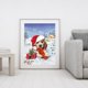thumbnail image 2 of Cuadros Decorativos Navidad cachorro pintura al óleo por números Kits dibujo DIY decoración del hogar sin marco Ehuebsd Nuevos Originales, 2 of 5