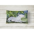 thumbnail image 2 of Carolines Treasures SS8266PW1216 Bull Terrier Decorative Canvas Fabric Pillow, Large, Multicolor, 2 of 3