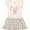 Natural with Stripes, variant on Inktastic Cutie Pie Pink Girls Toddler Dress