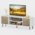 thumbnail image 6 of Homall 65 Inch Modern TV Stand,White&Walnut Wood Entertainment Center with Storage Drawers & Cable Management for Living Room, 6 of 8