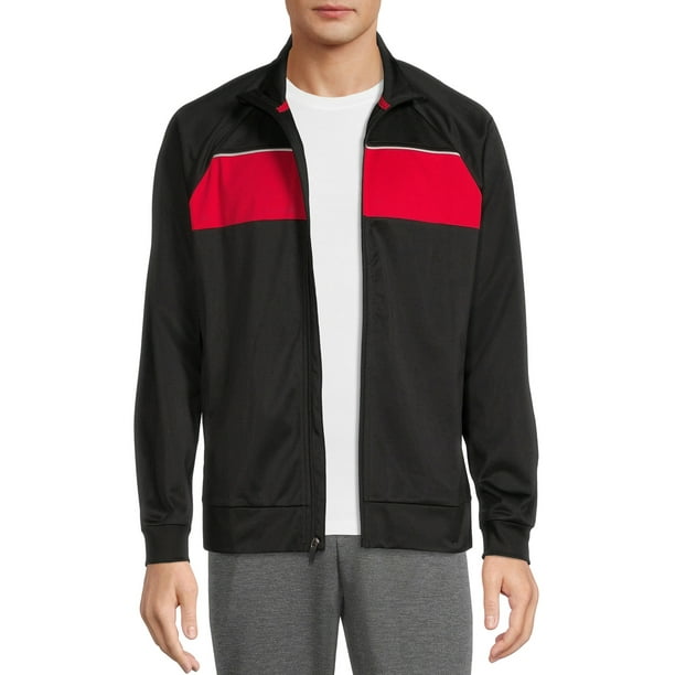 Athletic Works Men's and Big Men's Track Jacket, Sizes up to 5XL