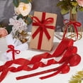 thumbnail image 6 of 10Yards 5 Sizes Sparkle Velvet Ribbon Red Single-Sided Velvet Ribbon, 6 of 9