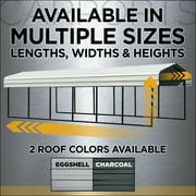 Arrow 20 x 12 x 9 ft Eggshell Carport