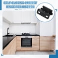 thumbnail image 6 of Uxcell Self-Closing Cabinet Hinges Semi-Overlay, Semi Concealed Flush Face Mount Cabinet Hinge with Screws Black, 6 of 7