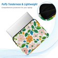 thumbnail image 2 of FORMRS 15"-15.6" Laptop Sleeve Protective Case Soft Carrying Quilted Computer Bag Cover, Retro Orange Floral, 2 of 7
