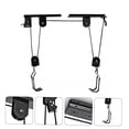 thumbnail image 3 of Mobutofu 1 Set Overhead Storage Rack Black Steel Hanging Rack for Cyclists, 3 of 7