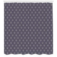 thumbnail image 2 of Arrow Shower Curtain, Basic Abstract Design of Geometric Shapes Pointing Upwards Vertical, Fabric Bathroom Set with Hooks, 69W X 84L Inches Extra Long, Dark Purple Grey and Yellow, by Ambesonne, 2 of 2