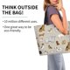 thumbnail image 2 of Balery Dog Animal Bolsa Tote Estilo Estético con Cremalleras, Bolsa de Hombro, Bolsa de Compras Grande y Plegable, 2 of 8