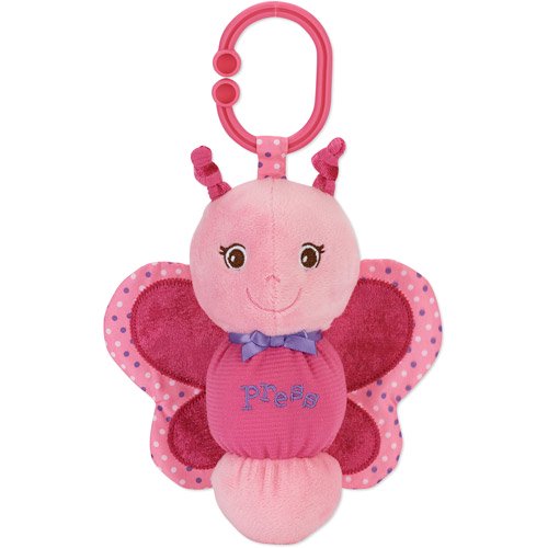Garanimals Stuffed Butterfly Press Light up Toy