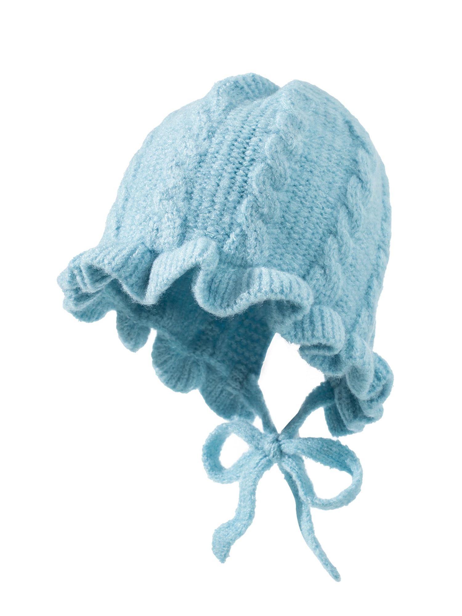 Kids Toddler Winter Warm Knit Beanie Hat Boys Girls Pom Bobble Crochet Cap LC