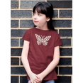 thumbnail image 2 of Daisy Butterfly T-Shirt Juniors -Image by Shutterstock,  x-Small, 2 of 4