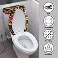 thumbnail image 3 of HELLHERO Star and Dragonfly Pattern Bathroom Seat Covers Elastic Bottom Toilet Seat Cover Set & 2 Pcs Set for Bathroom Dustproof Adjustable, 3 of 7