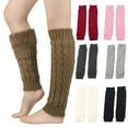 thumbnail image 5 of bestolf Fleece Lined Leg Warmers Women Knitted Long Boot Socks Knee-High Thick Calf Warmers for Daily Wear Skating, 5 of 8